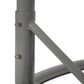 Leisuremod Mendoza Patio 2-Seat Hanging Egg Swing Chair with Dark Grey Cushion in Light Grey, , large