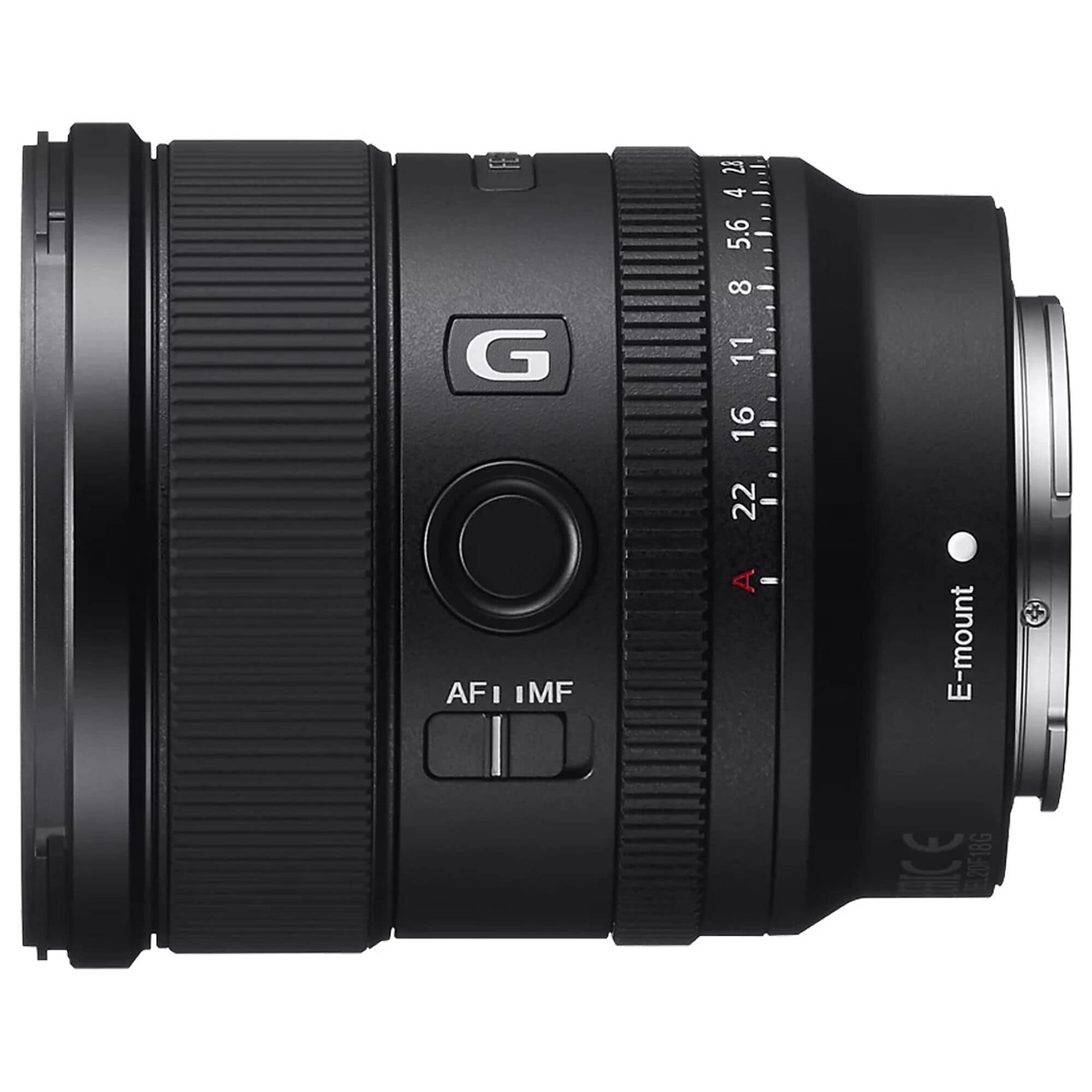Sony FE 20mm f/1.8 G Ultra Wide Angle Prime Lens in Black