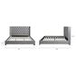 Jennifer Taylor Home Manhattan King Platform Bed in Opal Grey, , large