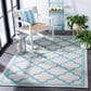 Safavieh Bermuda 3" x 5" Beige and Aqua Indoor/Outdoor Area Performance Rug, , large