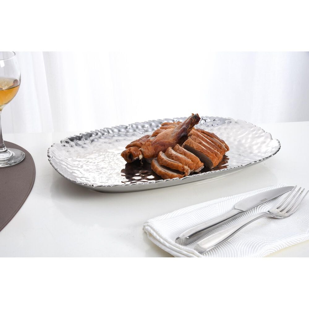 Pampa Bay 14&quot; Medium Serving Platter in Silver, , large