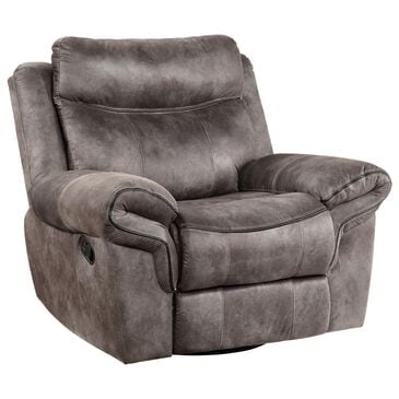 Steve Silver Nashville Manual Swivel Glider Recliner in Grey, , large