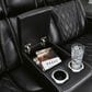 Ashley Boyington Power Reclining Loveseat with Console in Black, , large
