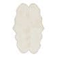 Surya Sheepskin SHS-9600 4" x 6" White Hide Area Rug, , large