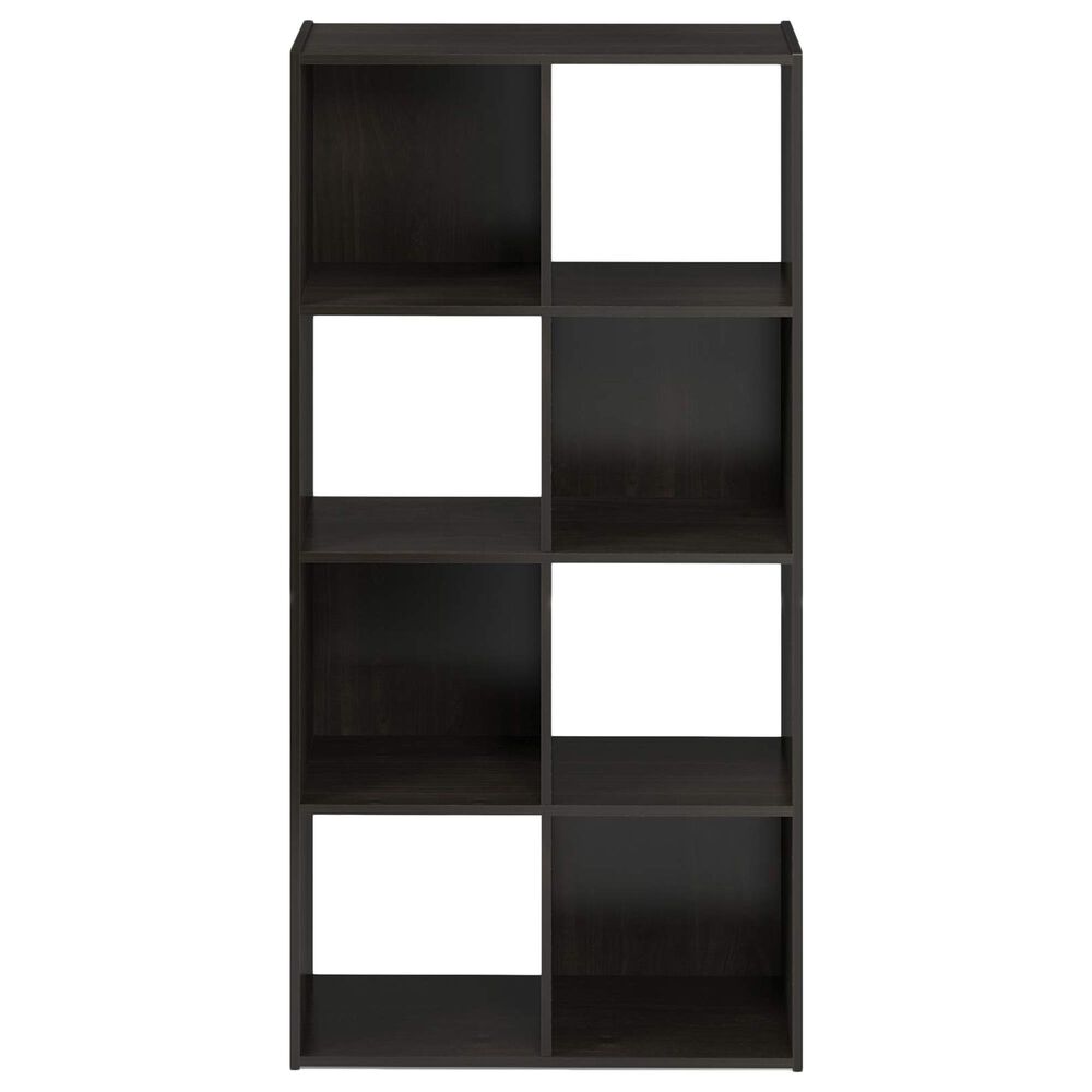 HOMLUX 8-Cube Cubic Shelf Storage Bookcase in Espresso, , large