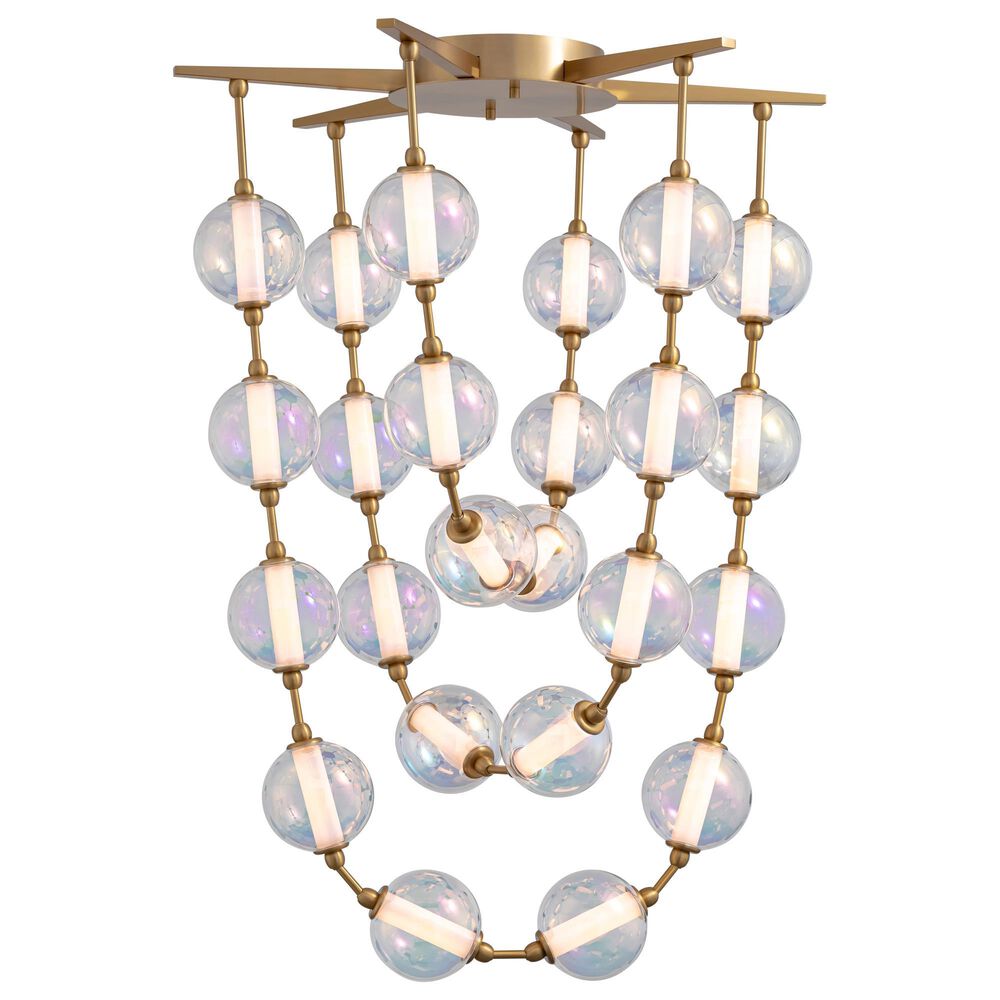 Golden Lighting Pearla 34" LED Pendant in Brushed Champagne Bronze, , large