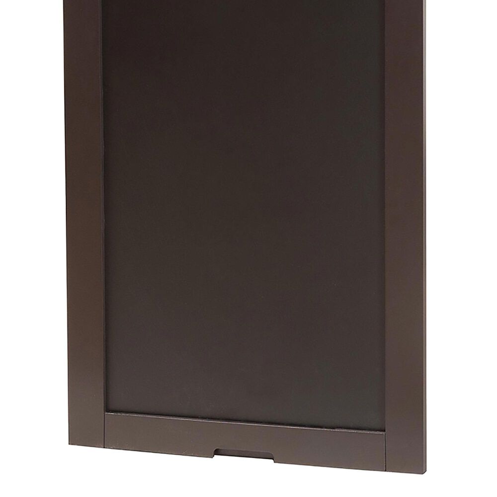 Baxton Studio Millard Wall Mount Folding Desk in Dark Brown, , large