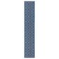 Nourison Twist Reversible 2"2" x 12" Blue Indoor/Outdoor Runner, , large