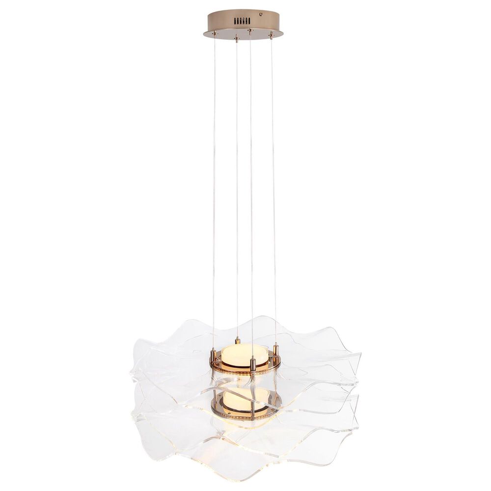Golden Lighting Vetrina 2-Light Pendant in Light Gold, , large