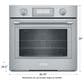 Thermador 30" Professional Single Built-In SoftClose Door Electric Oven with Convection in Stainless Steel, , large