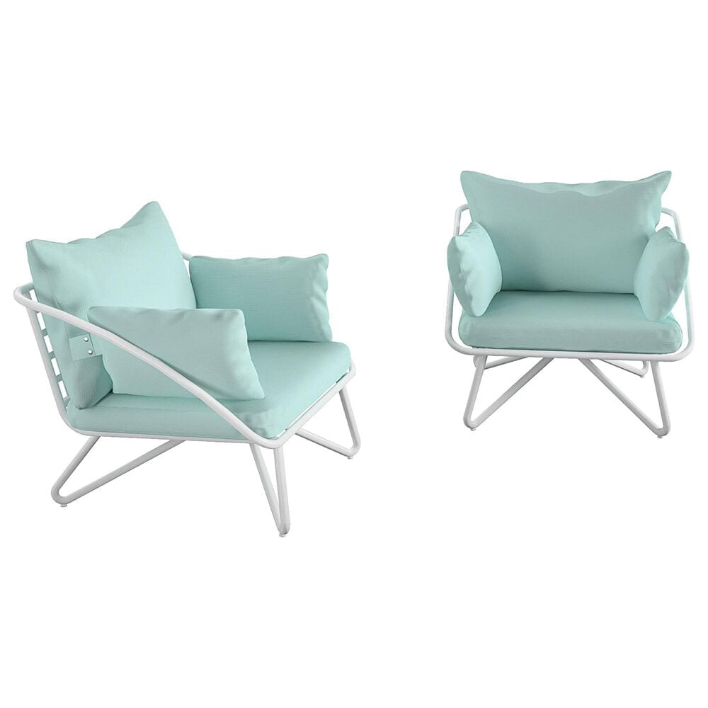 DHP Teddi Lounge Chair in Aqua Haze (Set of 2), , large