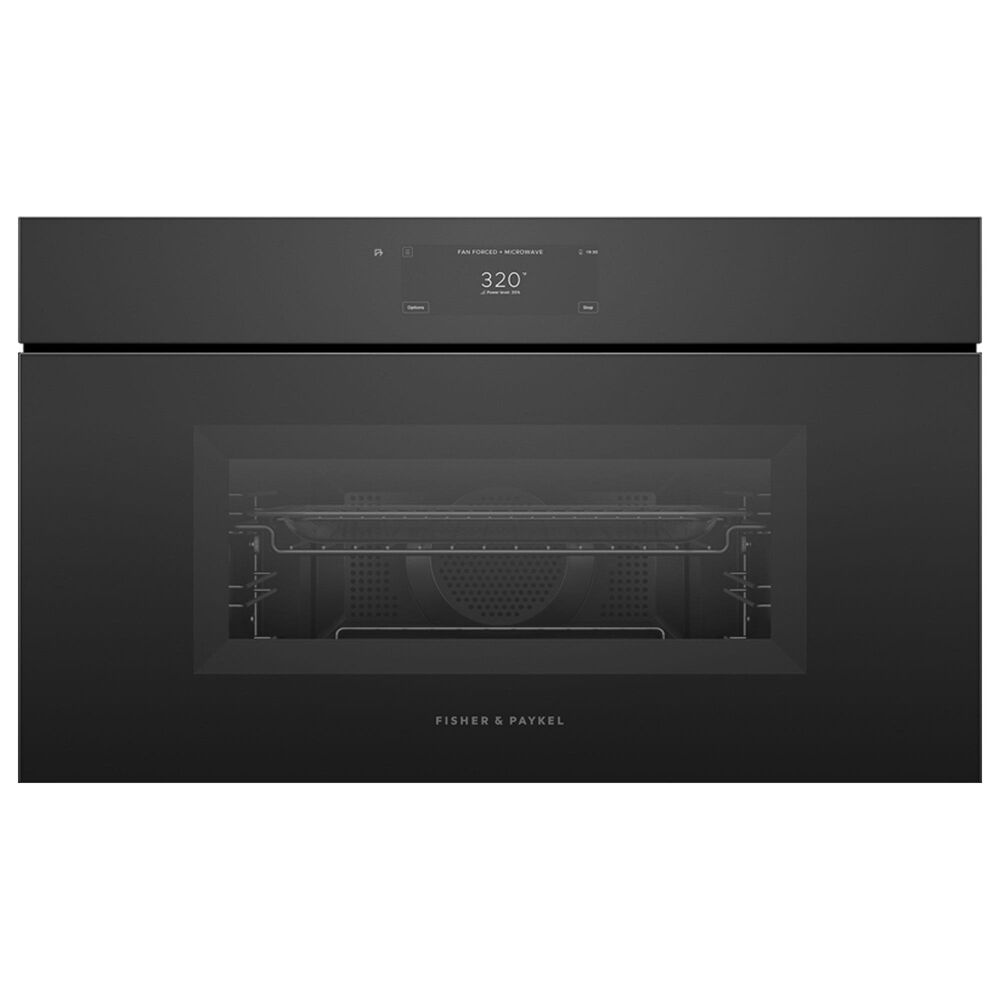 Fisher & Paykel 1.7 Cu. Ft. Minimal Compact Convection Speed Oven in Soft Black, , large