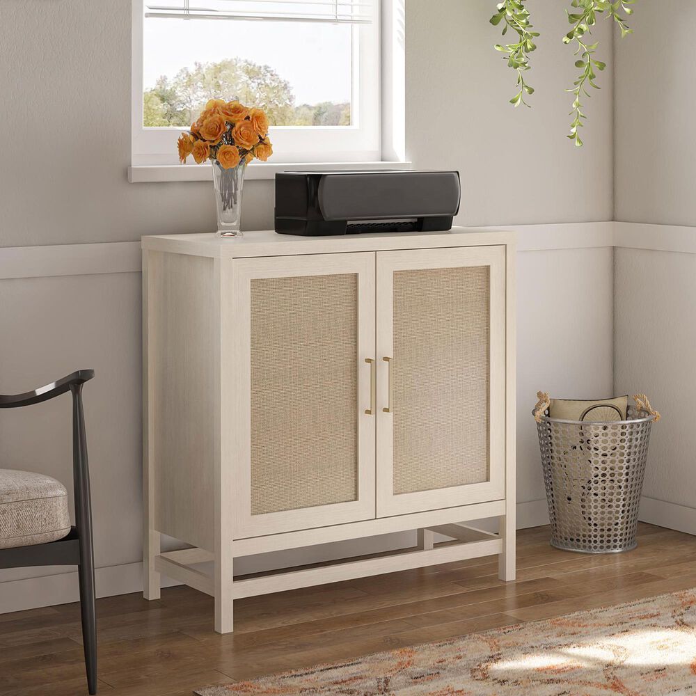 DHP Lystra 2-Door Storage Cabinet in Ivory Oak, , large