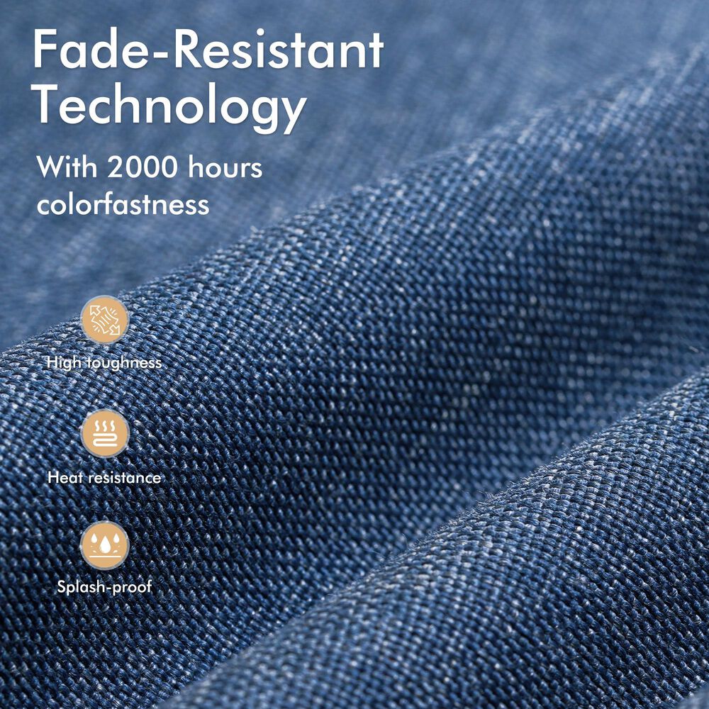 HOMLUX 6-Piece Patio Conversation Set in Denim Blue, , large