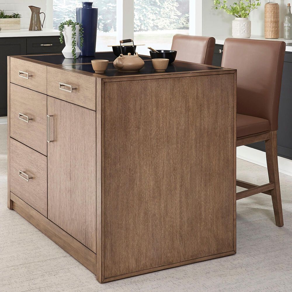 Home Styles Big Sur 3-Piece Kitchen Island Set in Brown, , large