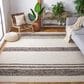 Safavieh Natura NAT328Z 9" x 12" Black and Ivory Area Rug, , large