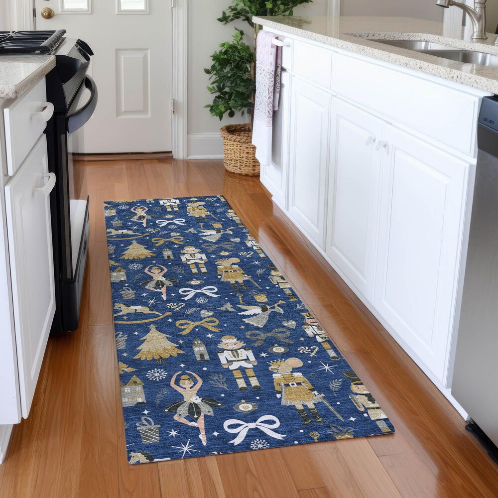 Dalyn Rug Company Wonderland WN35 Navy 2&#39;3&quot; x 7&#39;6&quot; Runner, , large