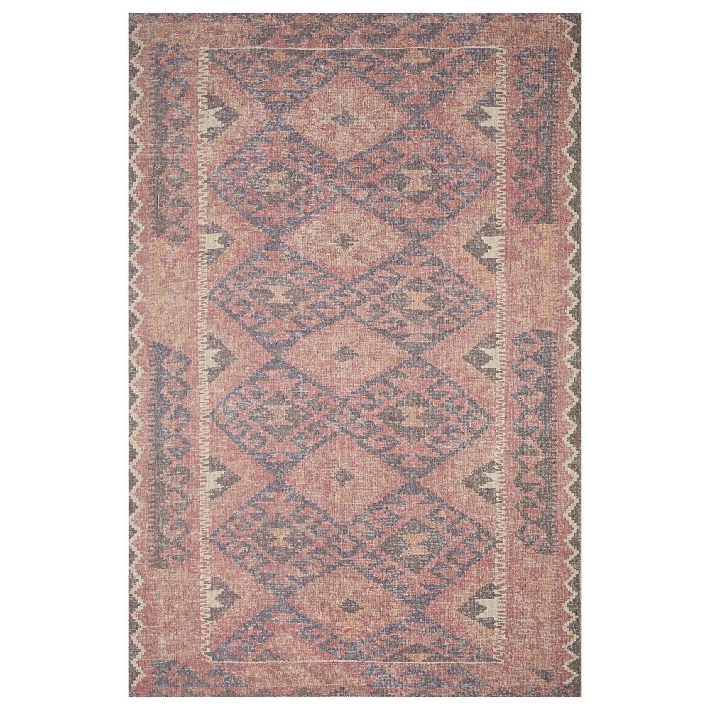 ED Ellen DeGeneres Crafted by Loloi Alameda ALA-04 5" x 7"6" Red and Navy Area Rug, , large