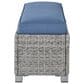 Ashley Naples Beach Patio Bench in Light Gray, , large