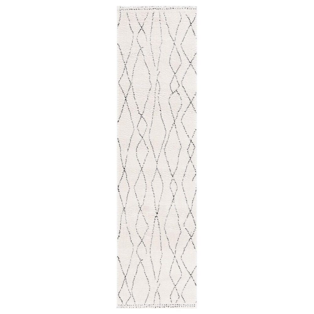 Safavieh Melody MEL112B 2"2" x 8" Ivory and Black Runner, , large