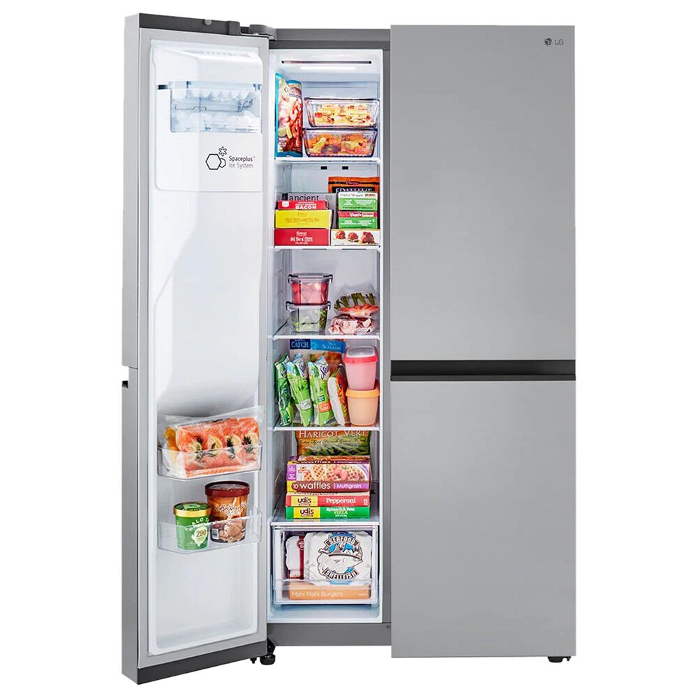 LG 22.5 Cu. Ft. Side-By-Side Counter-Depth Refrigerator in Stainless Look, , large