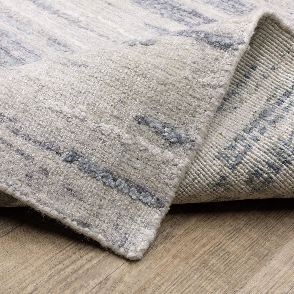 Oriental Weavers Clarke Ivory and Blue 6&#39; x 9&#39;Area Rug, , large