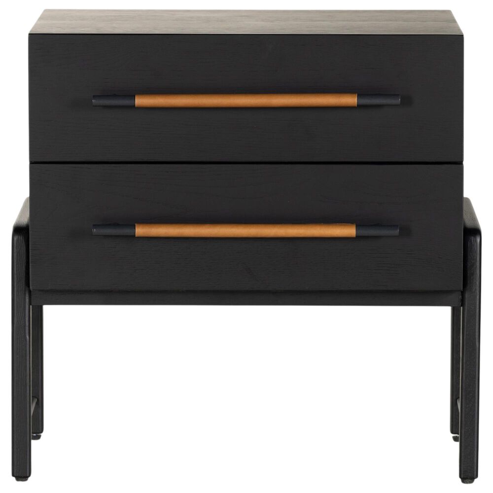 Four Hands Rosedale 2 Drawer Nightstand in Ebony Oak, , large