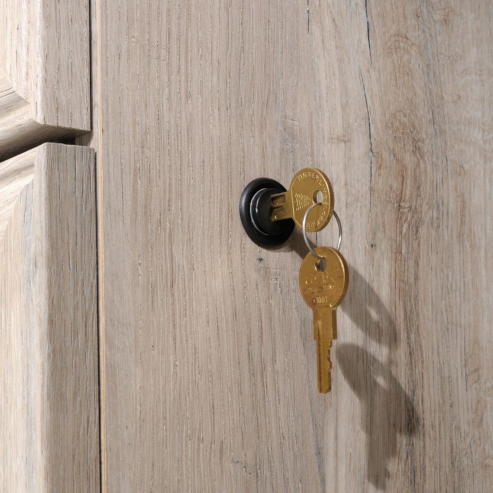 Sauder 69" L-Shaped Desk in Split Oak, , large