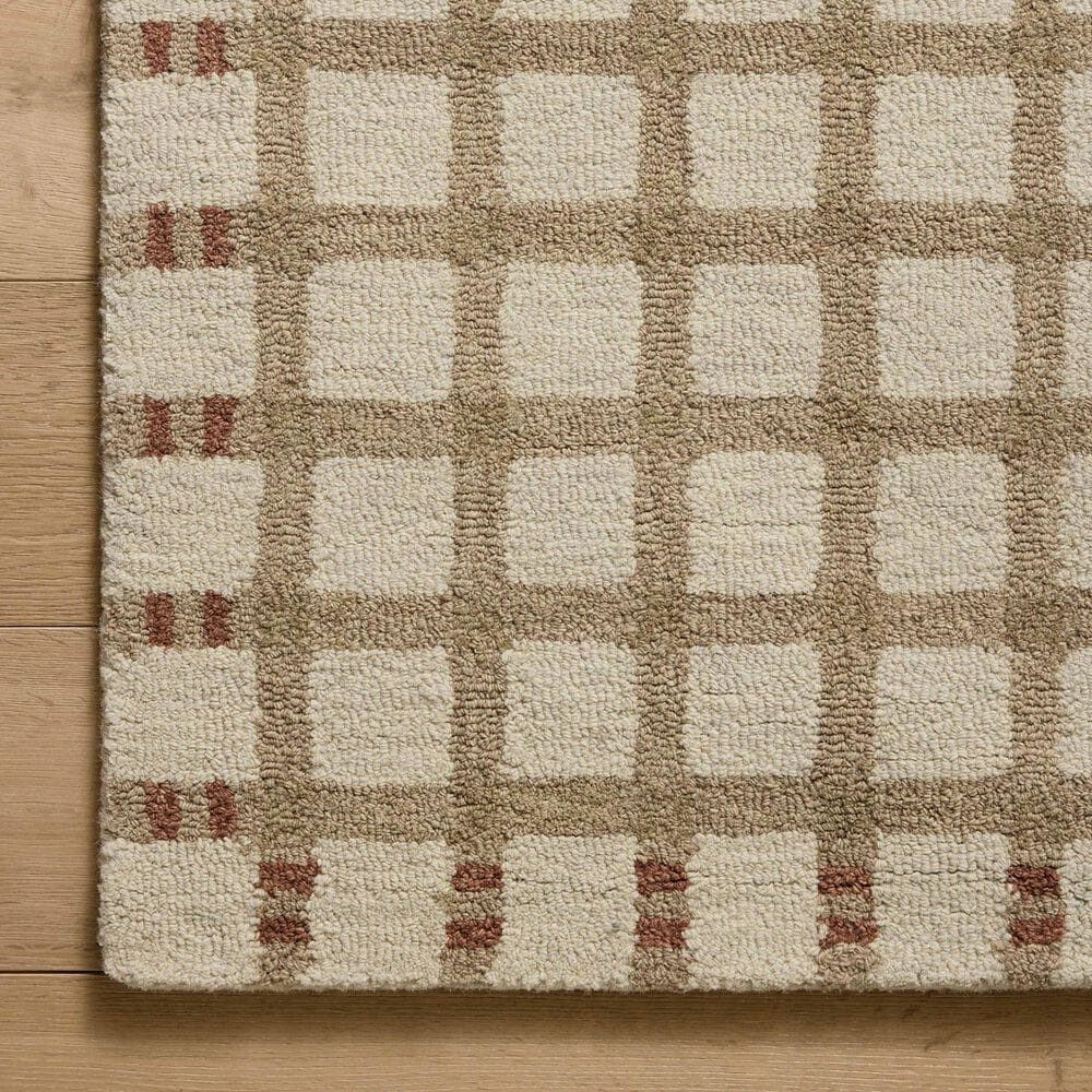 Magnolia Home Waylon Natural and Rust 3&#39;6&quot; x 5&#39;6&quot; Area Rug, , large