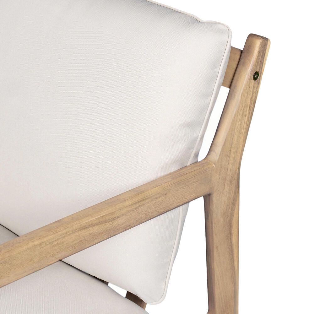 Hearth and Haven Outdoor Club Chair with Tapered Legs in Beige (Set of 2), , large