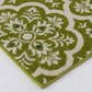 Central Oriental Terrace Tropic Contoy 6"7" x 9"6" Leaf and Snow Area Rug, , large