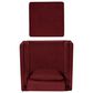Linon Home Decor Wallis Accent Chair with Ottoman in Berry, , large
