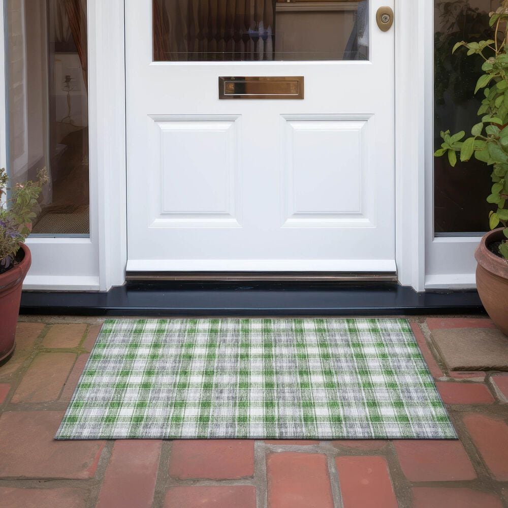 Dalyn Rug Company Wonderland WN25 1&#39;8&quot; x 2&#39;6&quot; Green Indoor/Outdoor Area Rug, , large