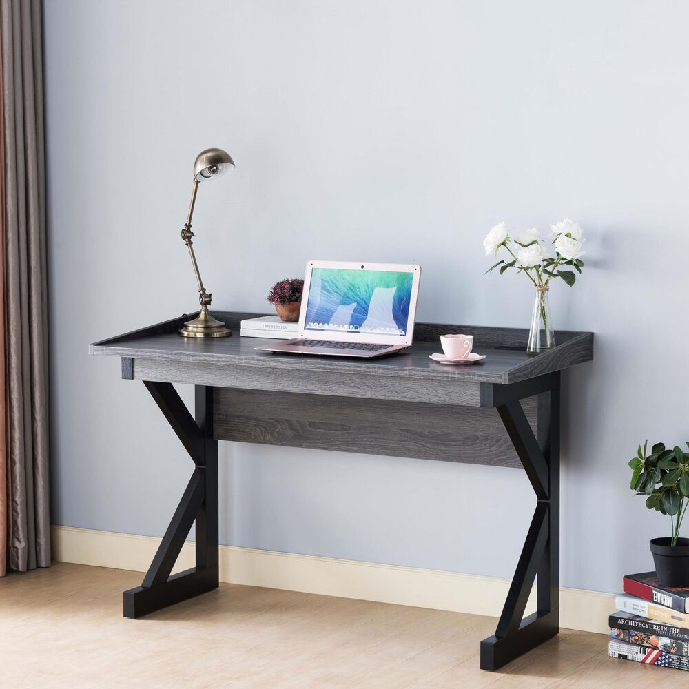 Global Movement Desk in Distressed Gray, , large