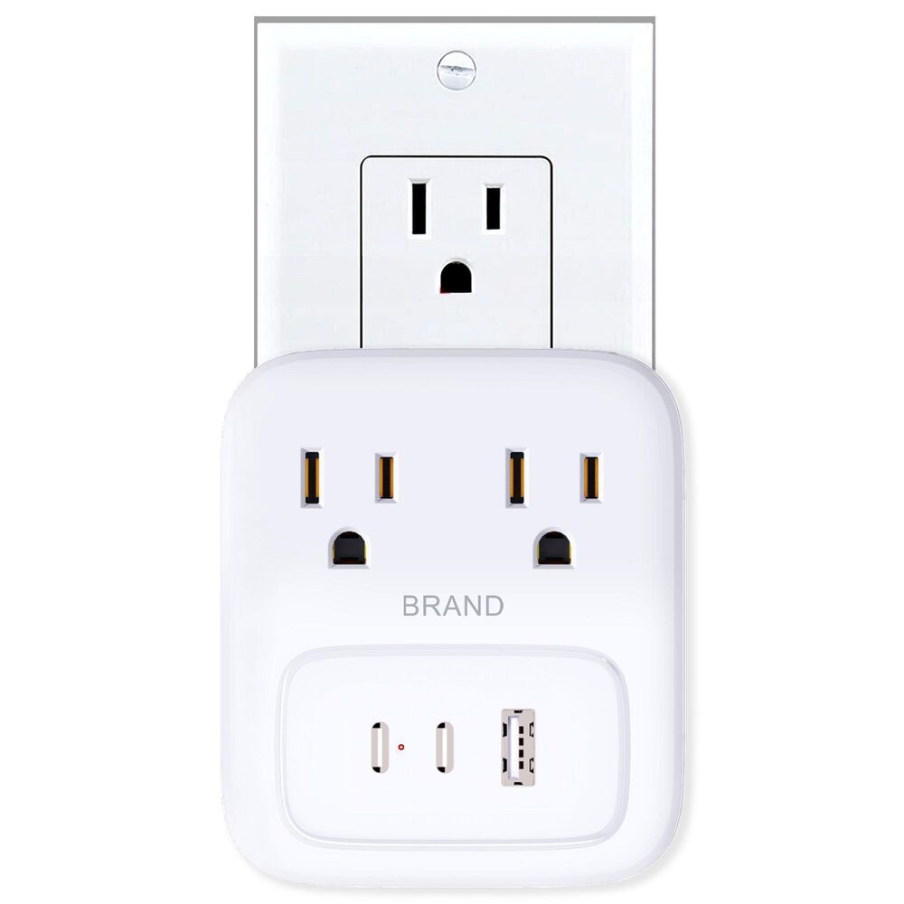 POM Gear 18W 5-Port Power Station in White, , large
