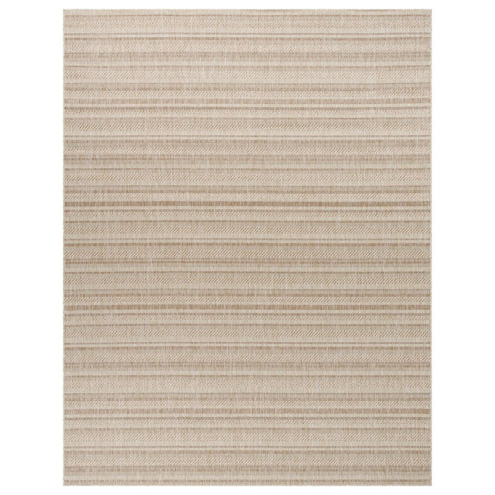 Surya Eagean EAG-2409 Light Beige, Brown, Cream and Light Brown 2&#39; x 2&#39;11&quot; Indoor/Outdoor Area Rug, , large