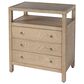 Butler Specialty Company Nora 3-Drawer Nightstand in Light Oak, , large