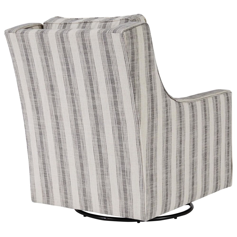 Ashley Kambria Swivel Glider Accent Chair in Canyon Ranch Ivory/Black, , large