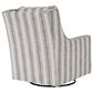 Ashley Kambria Swivel Glider Accent Chair in Canyon Ranch Ivory/Black, , large