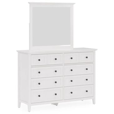 Urban Home Grace 8-Drawer Dresser with Mirror in Snowfall White, , large