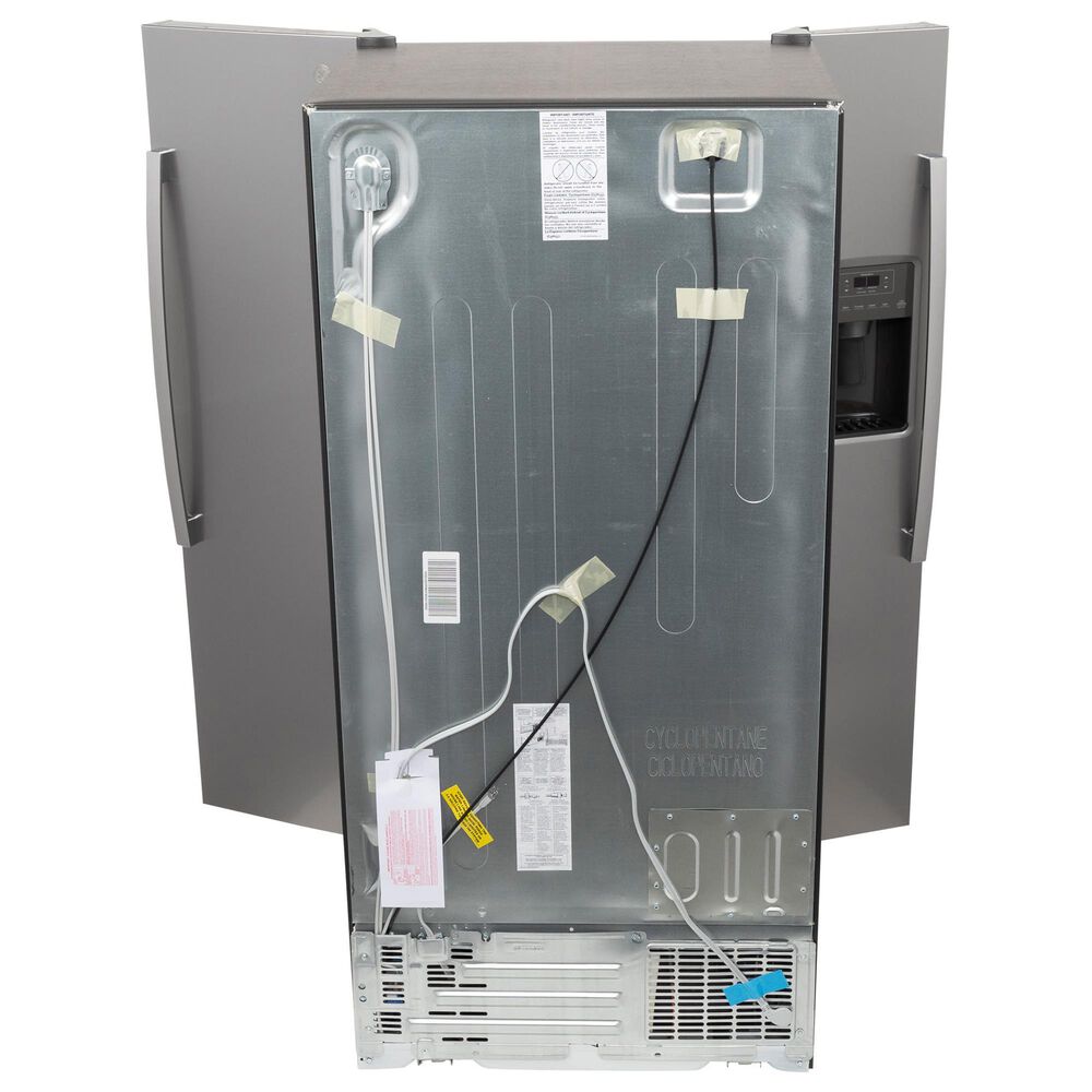 GE Appliances 23 Cu. Ft. Side by Side Refrigerator with External Dispenser in Fingerprint Resistant Stainless Steel, , large