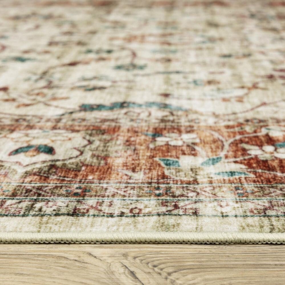 Oriental Weavers Sumter 5&#39; x 7&#39; Ivory and Rust Area Rug, , large