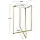 Uttermost Star-Crossed Accent Table in Brushed Gold, , large