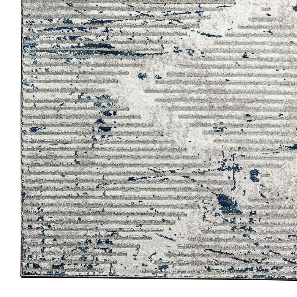Radici USA Davide Geometric 2&#39;2&quot; x 7&#39;7&quot; Blue Area Rug, , large
