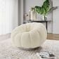 Emerald Home Furnishings Lily Pumpkin Swivel Chair in White Boucle, , large