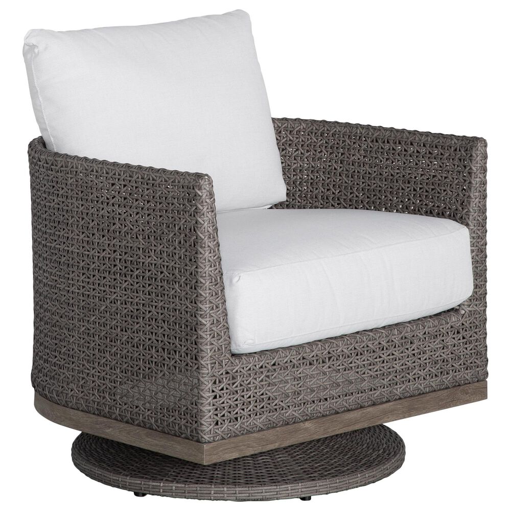 Venture Lenox Hill Swivel Rocker Chair in Storm Linen, , large