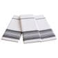 Willow & Hem Maison Turkish Cotton Kitchen Towel in Gray and Cream (Set of 3), , large