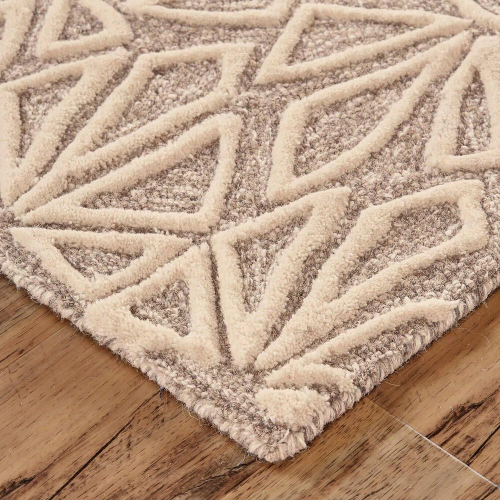 Feizy Rugs Enzo 8&#39; x 11&#39; Ivory and Taupe Area Rug, , large
