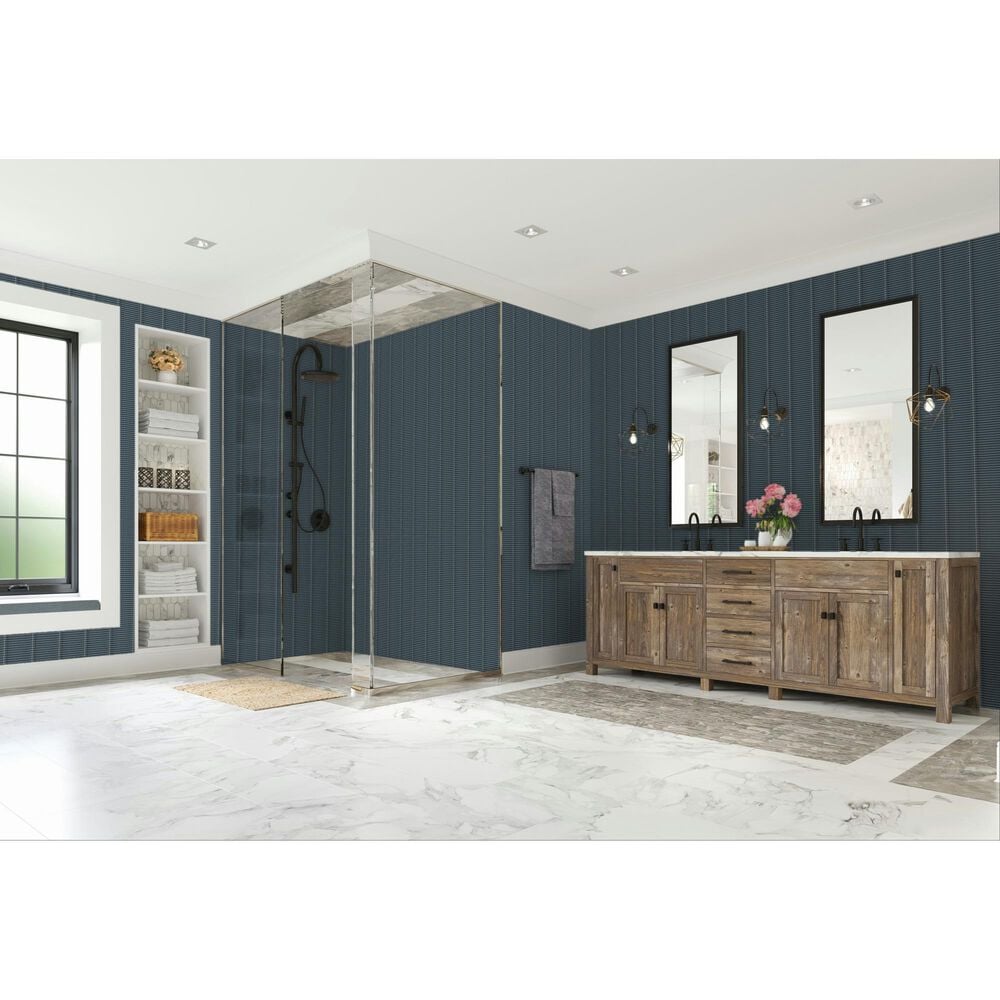 Dal-Tile Artefino Vintage Angelite 2" Floret on 12" x 12" Porcelain Mosaic Sheet, , large