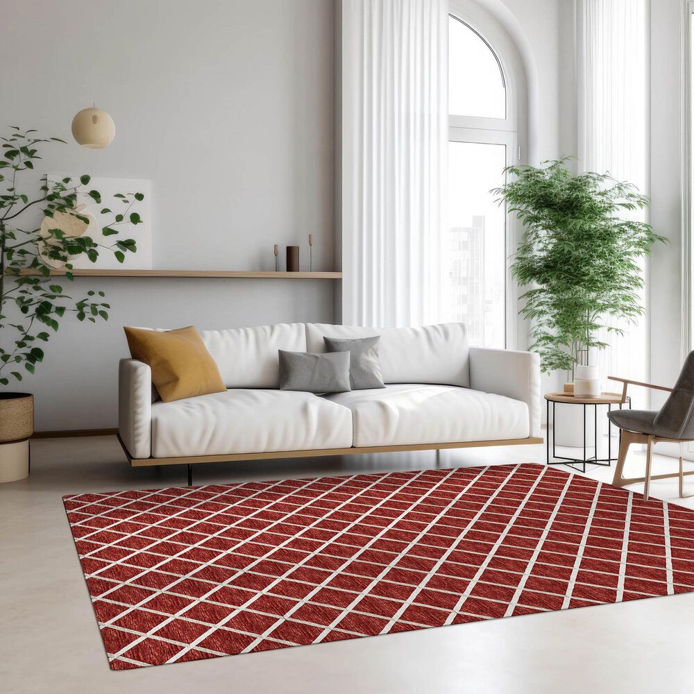 Dalyn Rug Company York 10&#39; x 14&#39; Red Indoor/Outdoor Area Rug, , large
